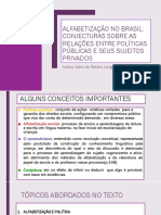 Apresentação e Discussão Do Texto de Morttati - 2010. Alfabetização No Brasil - Conjecturas...