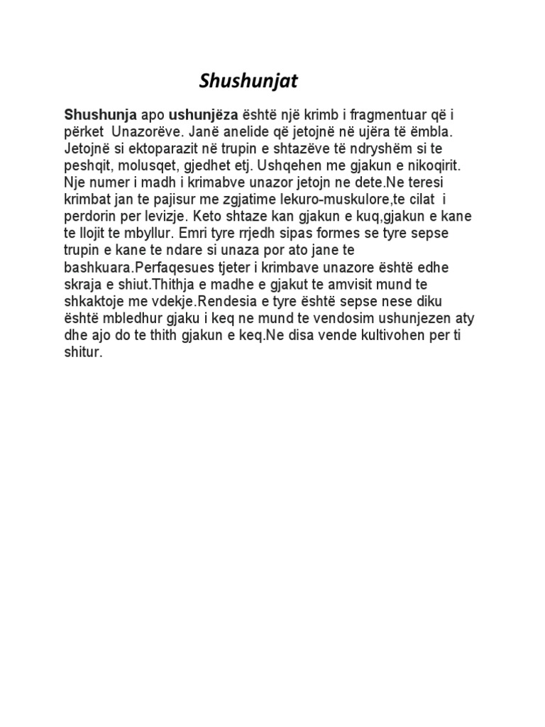 Shushunjat | PDF