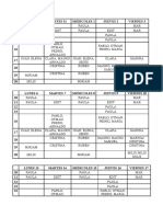 HORARIO MARZO