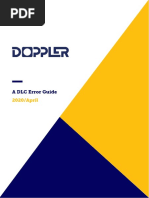 Doppler After Sales Error Guide - Blue Edition