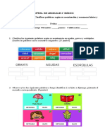 Control Acentuación de Palabras, Hiatos y Diptongos