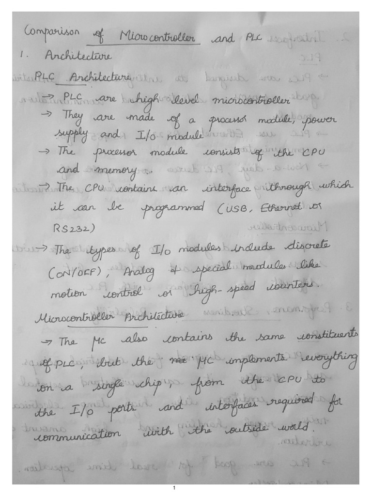 PLC Vs Microcontroller PDF