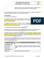 Gestão competências treinamentos