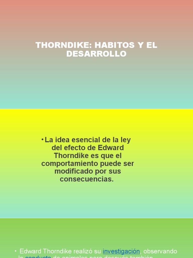 THORNDIKE | PDF