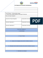 APÊNDICE II - Plano de Trabalho Modelo