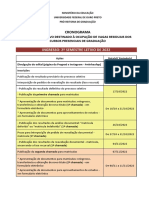 Cronograma - Vagas Residuais 2022-2 Publicacao