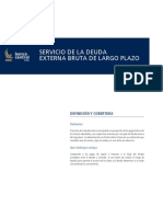 Servicio Deuda Externa Bruta Largo Plazo