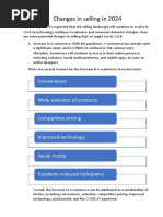 Changes in Selling in 2024