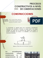 PROCESOS DE CONSTRUCCION A NIVEL DE CIMENTACIONES - Construcciones