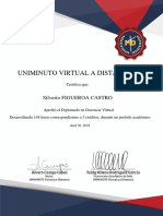 Certificado Docencia Virtual