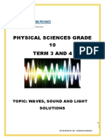 Grade 10 Waves, Sound and Light Solutions
