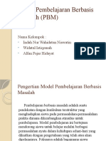 Model Pembelajaran Berbasis Masalah (PBM)