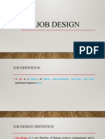 JOB DESIGN: MECHANISTIC VS ORGANIC