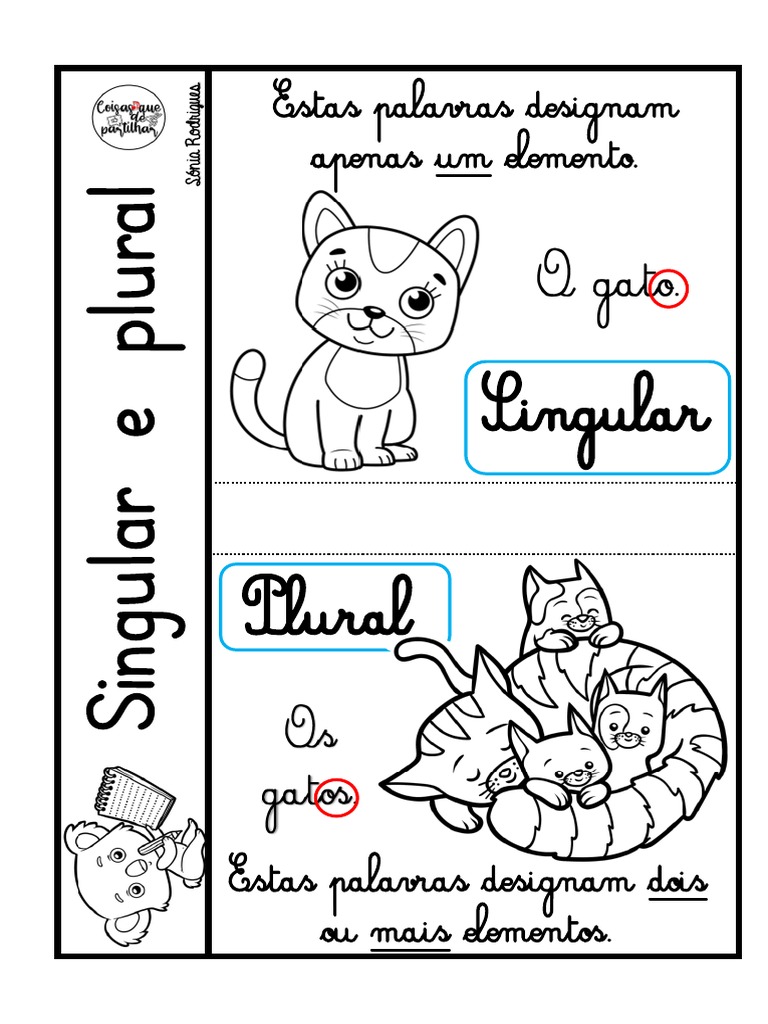 Atividades de Singular e Plural 1º Ano | PDF