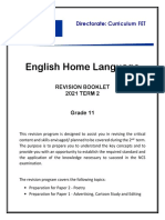 English HL Grade 11 Revision Term 2 - 2021