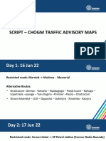 Chogm Traffic Advisory Maps