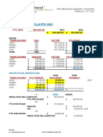 Determinación de La Ptu 2023: Trabajadores Dias Factor Ptu S/Dias
