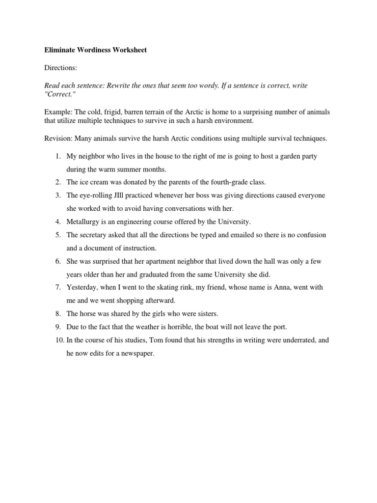 eliminate-wordiness-worksheet-pdf