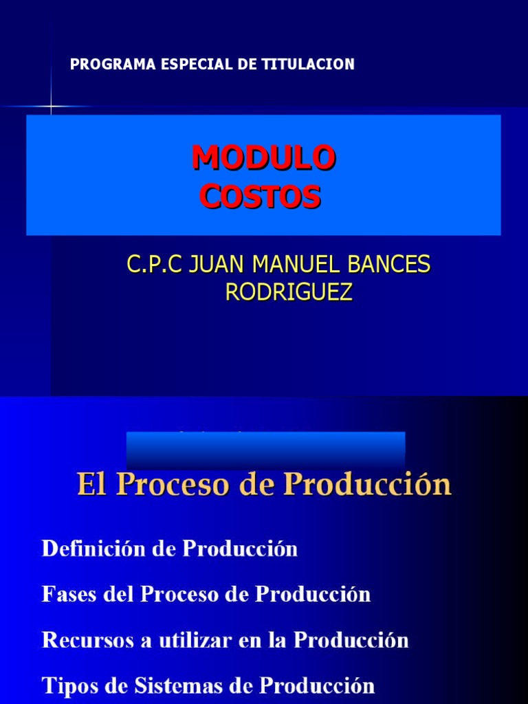Tema Ii El Proceso de Produccion PDF