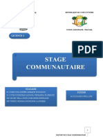 Stage Communautaire: Licence 2