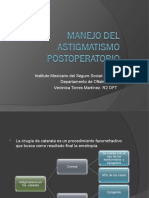 Manejo Del Astigmatismo Postoperatorio