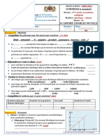 Devoir 3 Modele 2 Physique Chimie 3ac Semestre 2