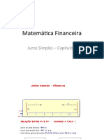 Juros Simples e Fórmulas Financeiras