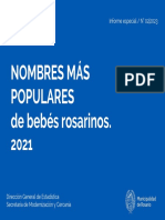 Nombres de Bebés 2021- Rosario 