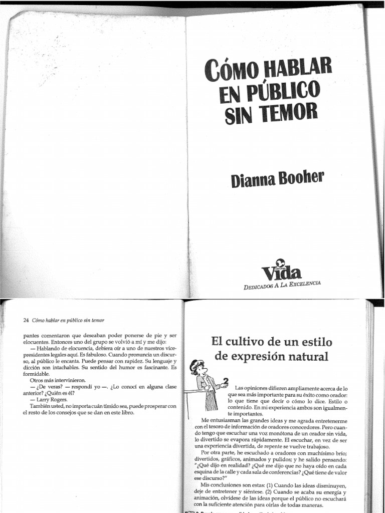 Cómo Hablar En Público Sin Temor Pdf