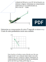 Módulo das componentes de vetores