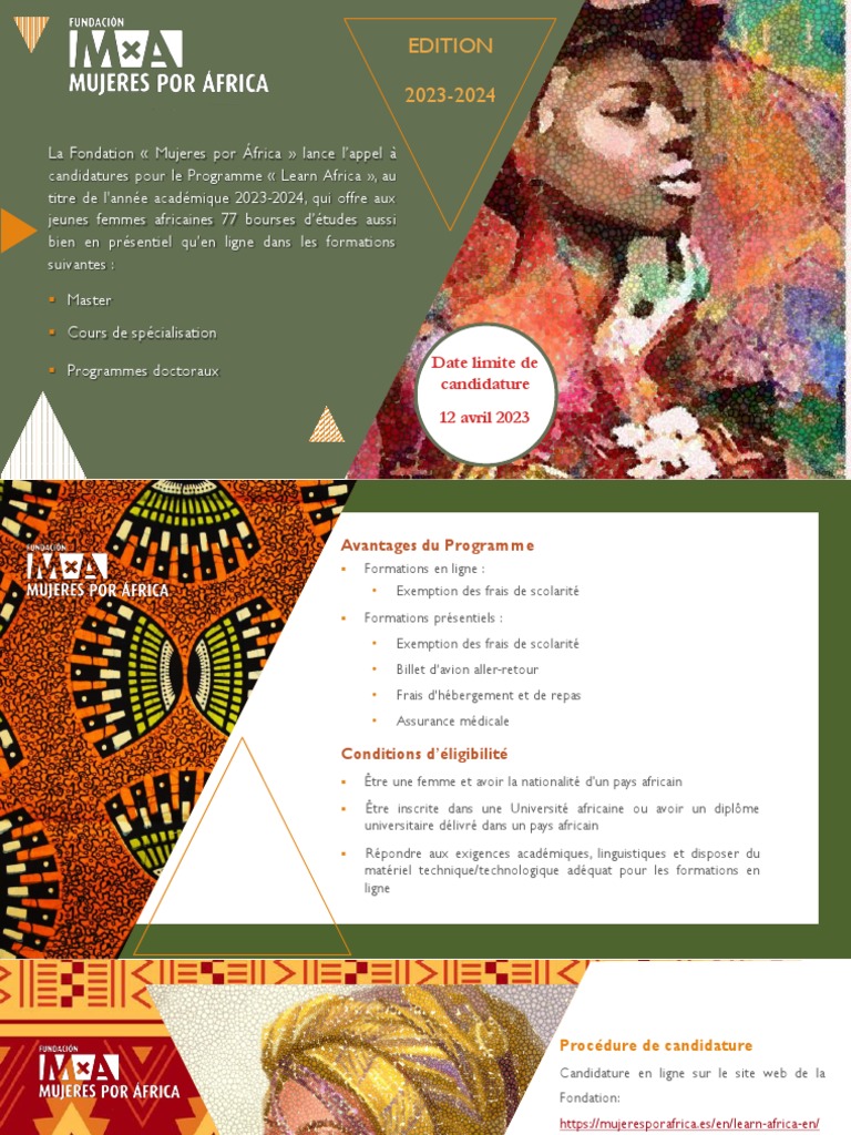 Bourses d'études pour femmes africaines | PDF