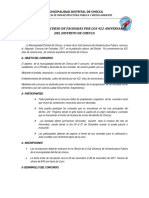 Bases Del Ii Concurso de Fachadas Por Los 422 Aniversario Del Distrito de Checca