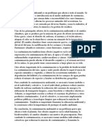 Contaminación ambiental: causas, efectos y soluciones