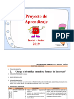 Proyecto de Aprend., Sesiones 3 - 4 Años