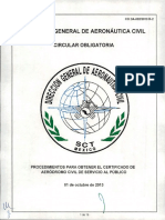 Dirección General de Aeronáutica Civil: Circular Obligatoria