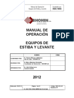 Manual de Operacion de Equipos de Estiba y Levante 2012