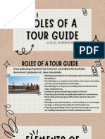 Roles of Tour Guideelements of Tour Guiding