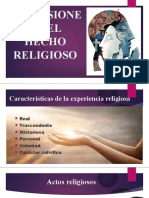 DIMENSIONES DEL HECHO RELIGIOSO