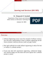 Software Engineering and Services (DS 203) : Dr. Manjunath K Vanahalli