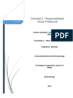 Actividad 2 - Responsabilidad Social Profesional