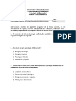 Examen Psicología Del Desarrollo I Primer Parcial