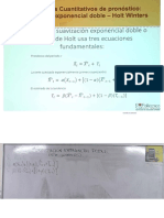 Suavizacion Exponencial Doble (Holt Winters)