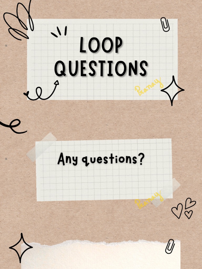 For Loop Questions PDF