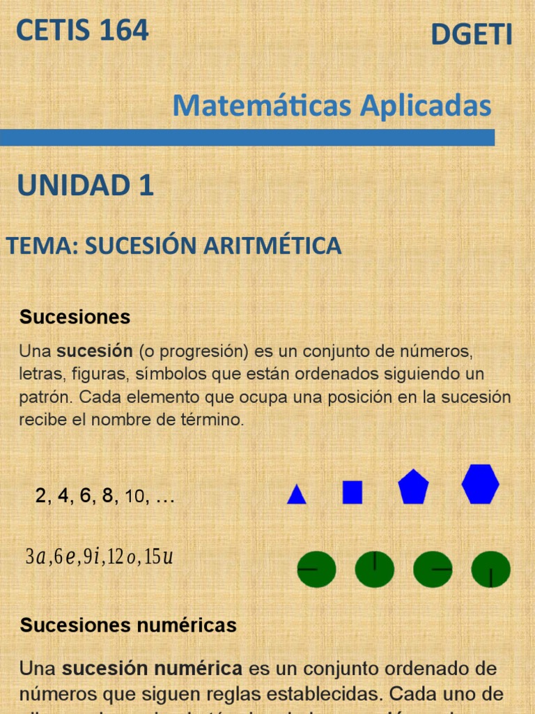 Sucesiones Aritmeticas Descargar Gratis Pdf Secuencia Matemáticas