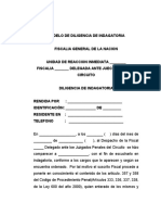 Diligencia de indagatoria por accidente de tránsito