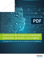 Currículos de IA para La Enseñanza Preescolar, Primaria y Secundaria Un Mapeo de Los Currículos de IA Aprobados Por Los Gobiernos