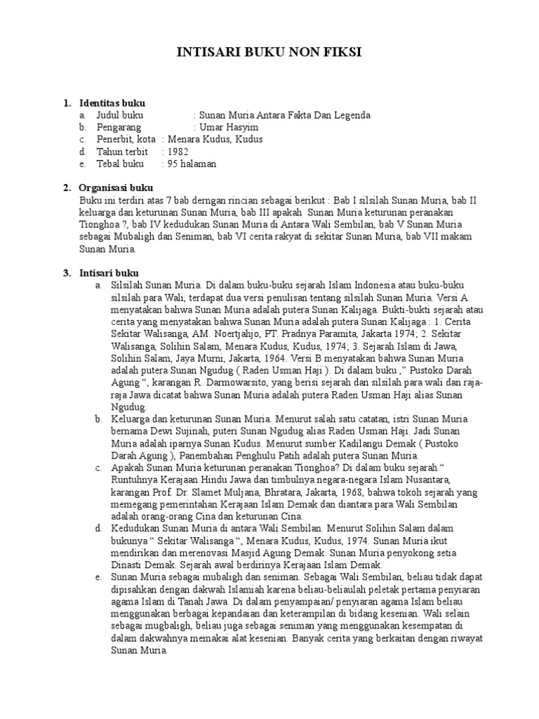 Contoh Cerita Non Fiksi Singkat Dan Jelas