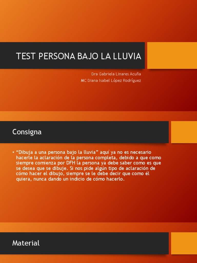 Test de la Persona Bajo la Lluvia | PDF | Sicología