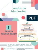 Principales Teórías de La Motivación