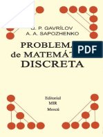 Problemas de Matemática Discreta - G. Gavrílov - A. Sapozhenko - MIR
